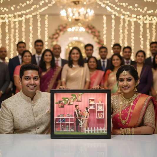 💫 A Frame Full of Love – Fast Gift Wedding Miniature Box