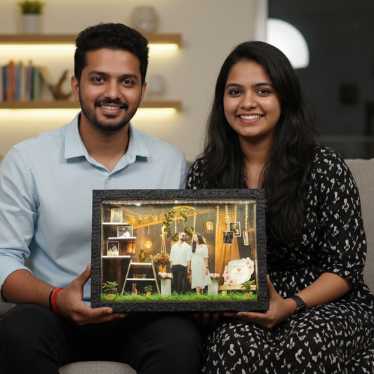 The "Forever Mine" Personalized Wedding Miniature Shadow Box