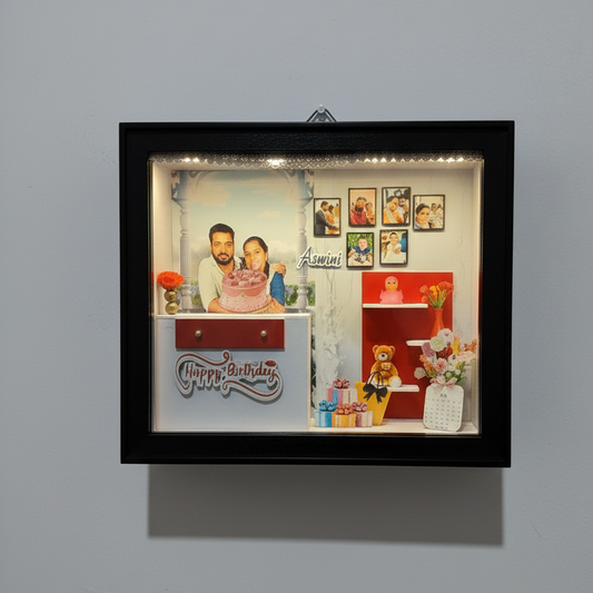 Couple’s special day with a beautifully crafted personalized miniature box