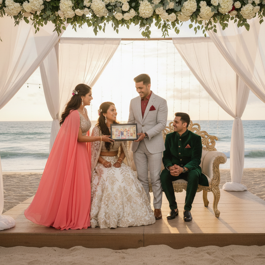 ' love Story' Fast Gift Wedding Miniature Box