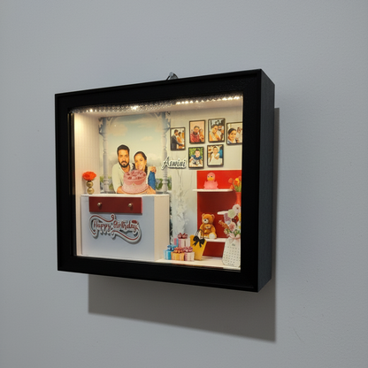 Couple’s special day with a beautifully crafted personalized miniature box