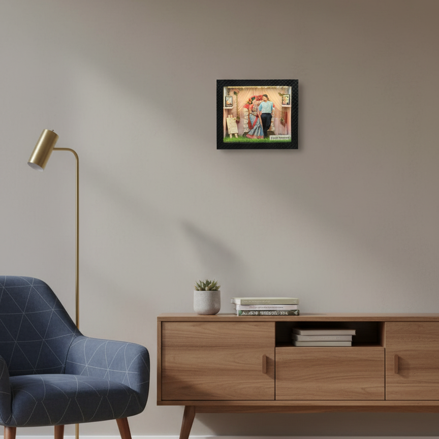 The "Forever Yours" Personalized Wedding Shadow Box