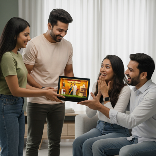 💞 Wedding Theme Miniature Box – Personalized Couple Gift