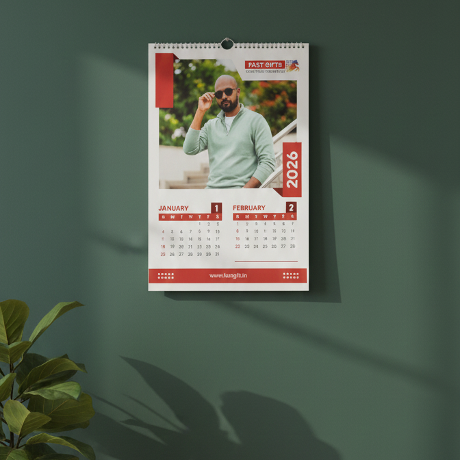 Fast Gifts – Personalized 3-Leaf Wall Calendar (2026 Edition)