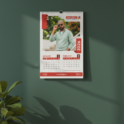 Fast Gifts – Personalized 3-Leaf Wall Calendar (2026 Edition)