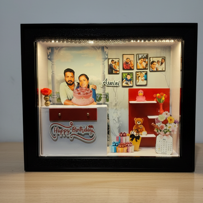 Couple’s special day with a beautifully crafted personalized miniature box