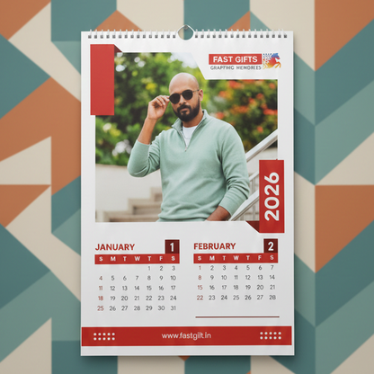 Fast Gifts – Personalized 3-Leaf Wall Calendar (2026 Edition)